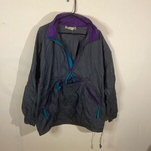 Vintage Eastern Mountain Sports Grey Windbreaker Size L